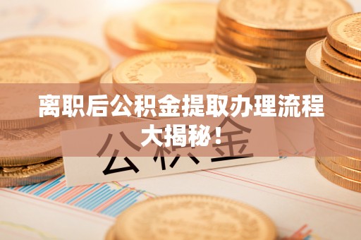 安陆离职后公积金提取办理流程大揭秘！